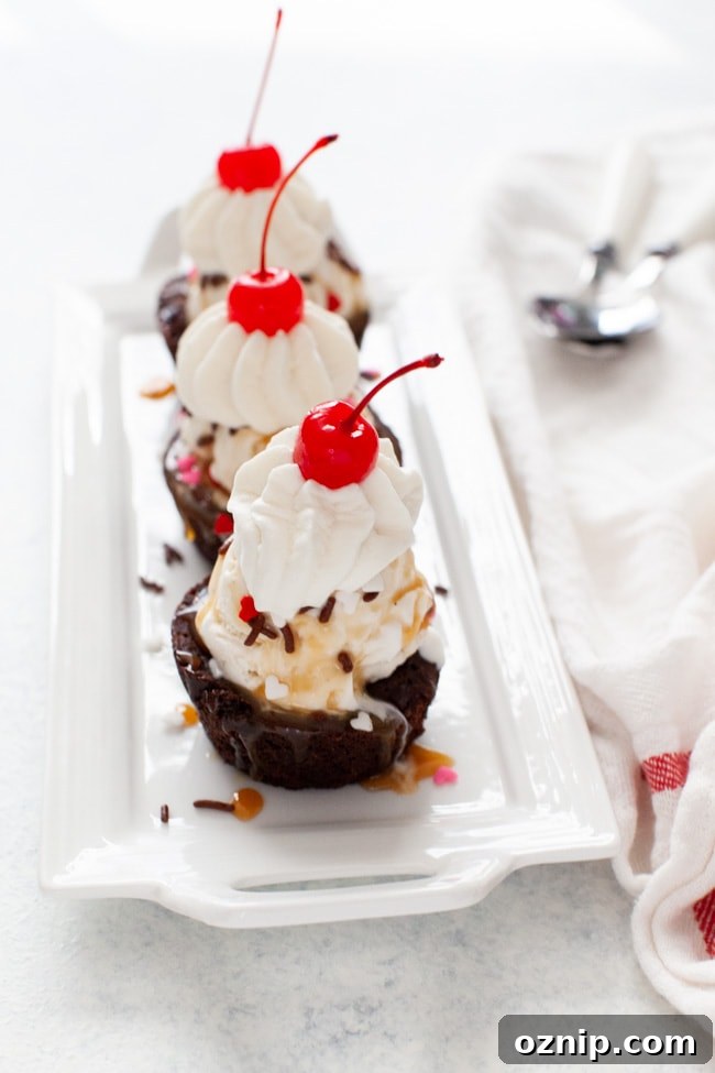 Brownie Cups from thelittlekitchen.net