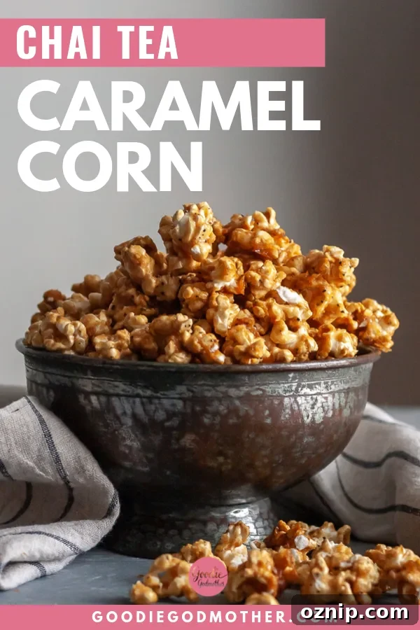 Chai tea caramel corn recipe image