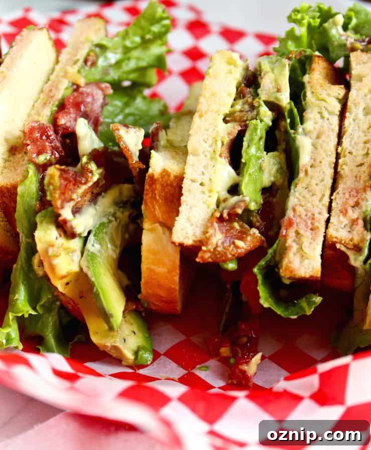 BLT's with Avocado and Pesto Mayonnaise