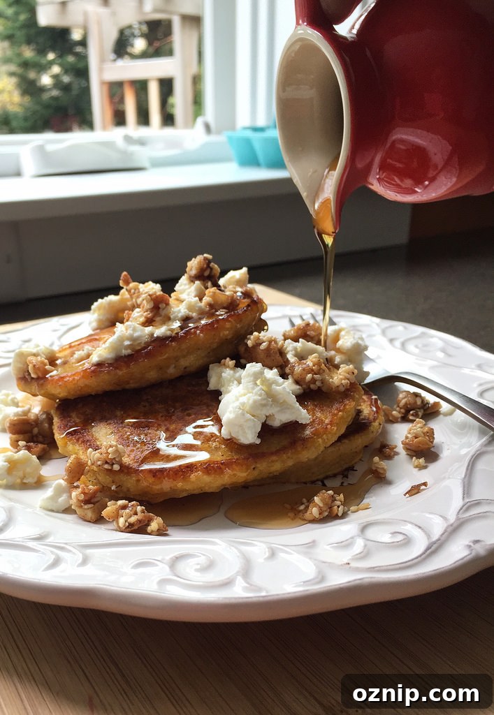 Simply Ancient Grains Pancakes via LizsHealthyTable.com