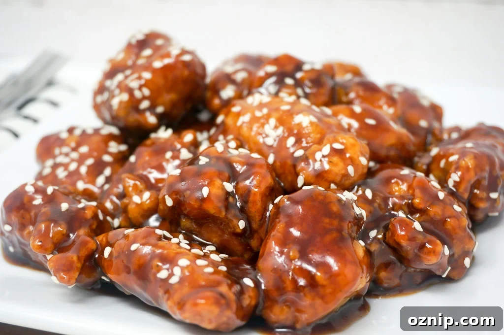 Honey Sesame Popcorn Chicken: Air Fryer or Oven Recipe 2 Easy Sesame Chicken