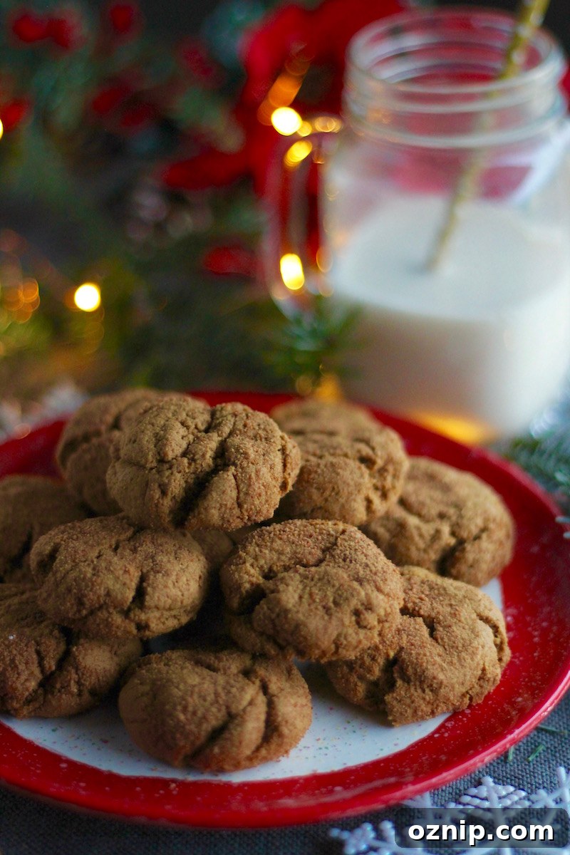 Soft and Chewy Gingerbread Cookies (AIP, Paleo) - these thick, sweet, and spicy gingerbread cookies are allergy-friendly and full of ginger, orange, cinnamon, and spice! | fedandfulfilled.com
