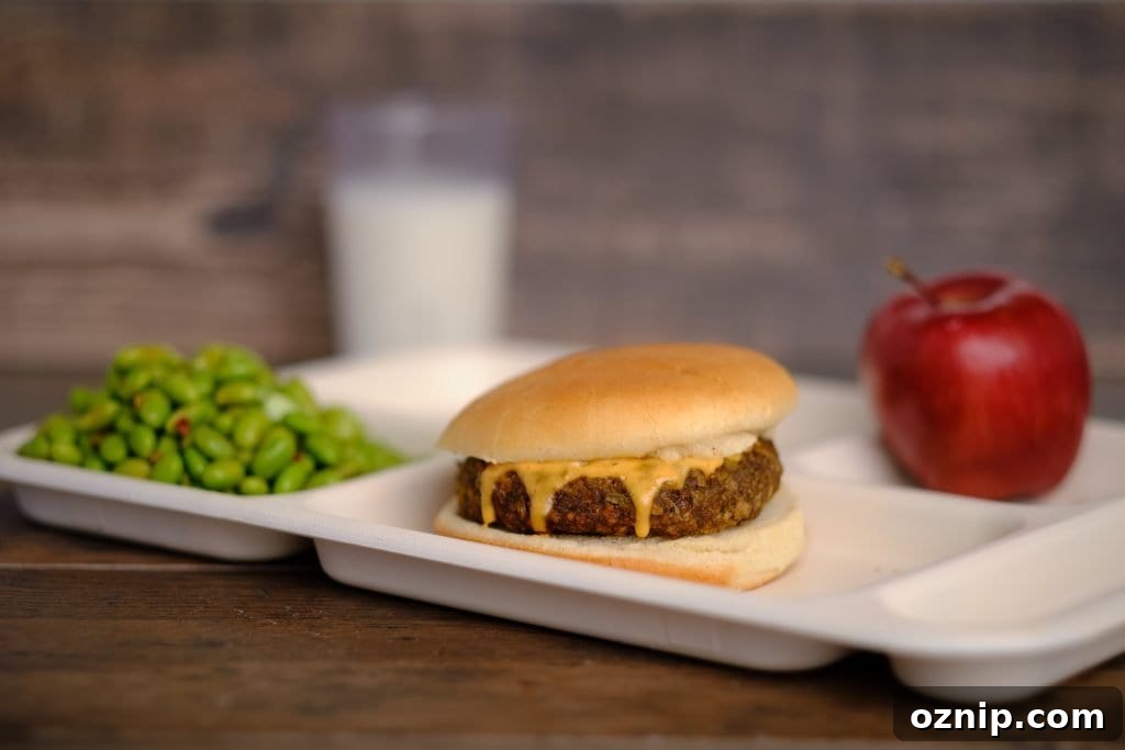 Umami Burger with Roasted Grains Lentils and Mushrooms