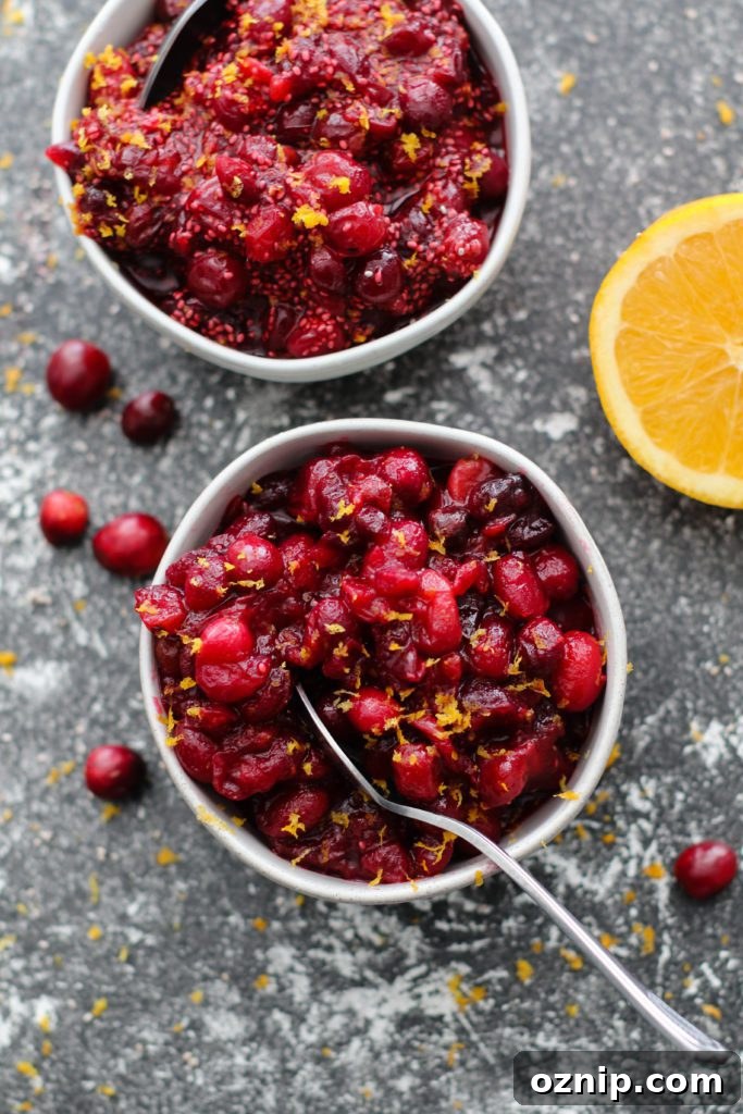 Plant-Based Thanksgiving Sides Your Guests Will Love 13 Low-Sugar Orange Cranberry Sauce by Flora & Vino