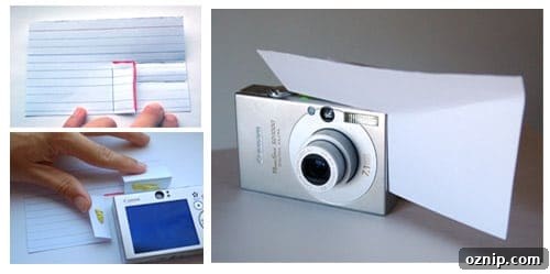 flash cover made from white paper