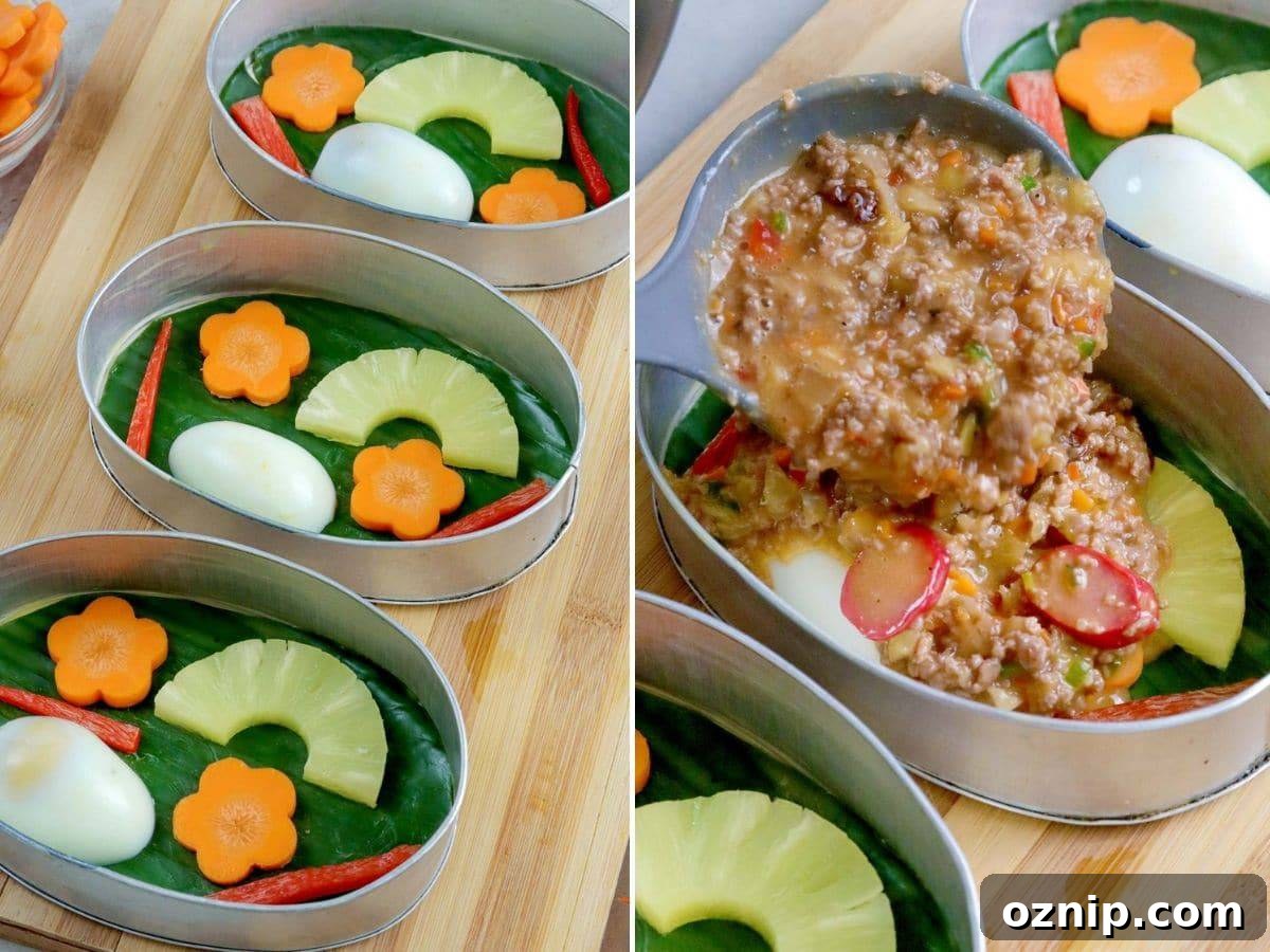Discover Marikina's Timeless Shoe-Making Legacy 5 everlasting meat mixture and llaneras decorated with pineapple, eggs, bell pepper strips and carrot florets