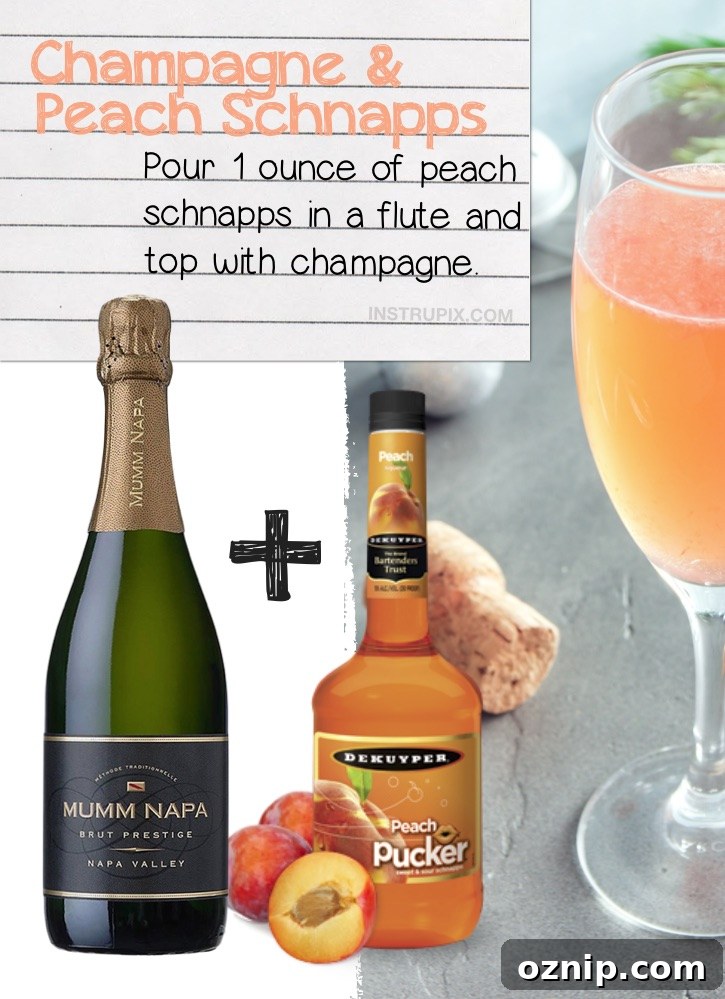 8 Unexpected Ways to Enjoy Wine 13 Champagne and peach schnapps