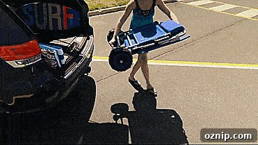 2-in-1 Beach Lounger: Convertible Chair and Recliner 2 A moving gif that shows the beach lounge chair transforming into a wagon