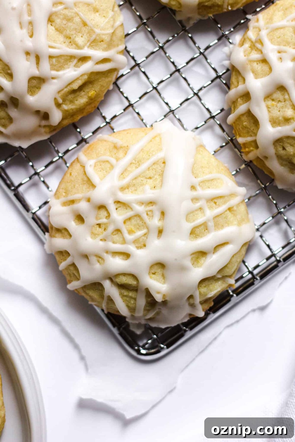 Chewy Citrus Sugar Cookies with Lemon Icing