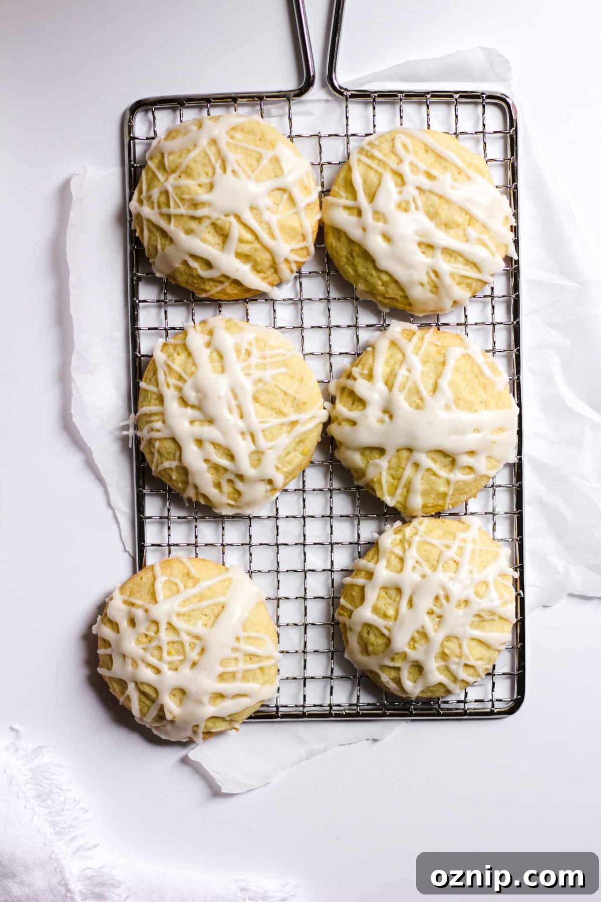 Chewy Citrus Sugar Cookies with Lemon Icing