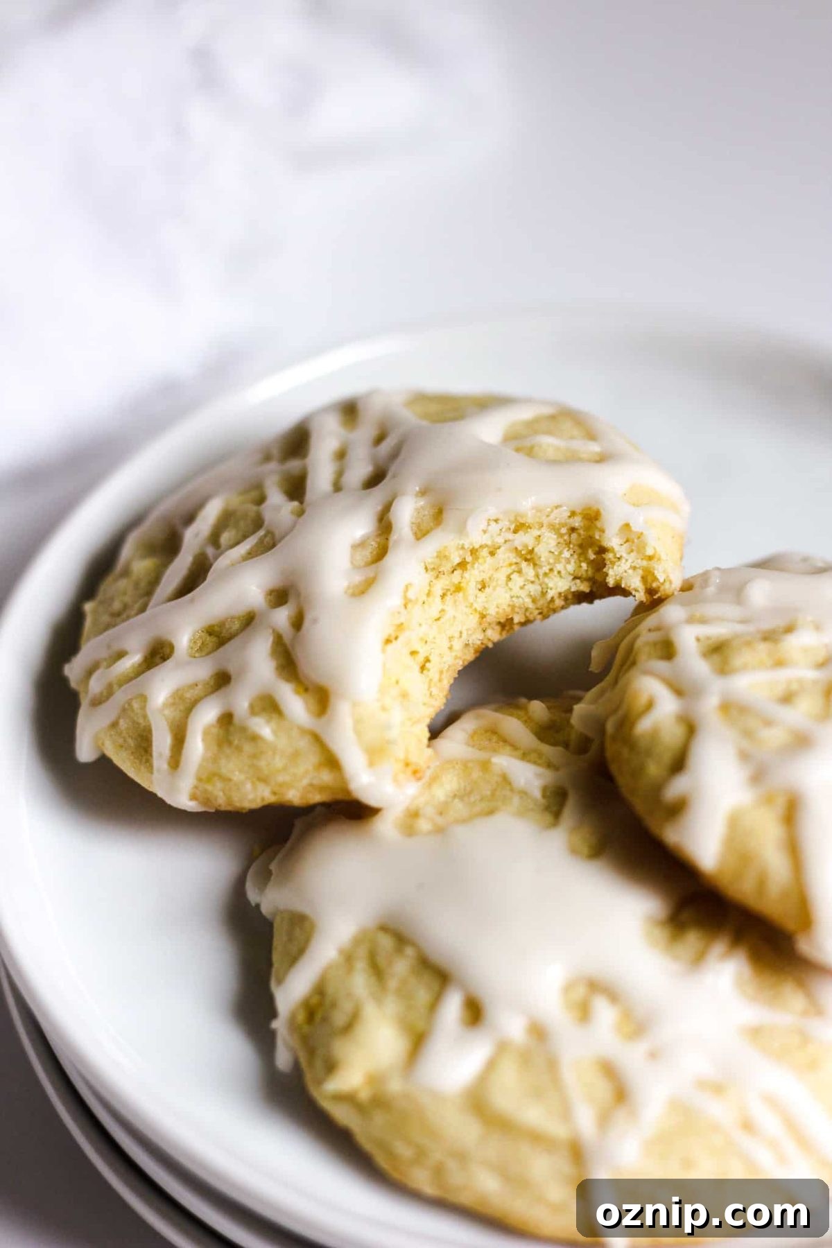 Chewy Citrus Sugar Cookies with Lemon Icing
