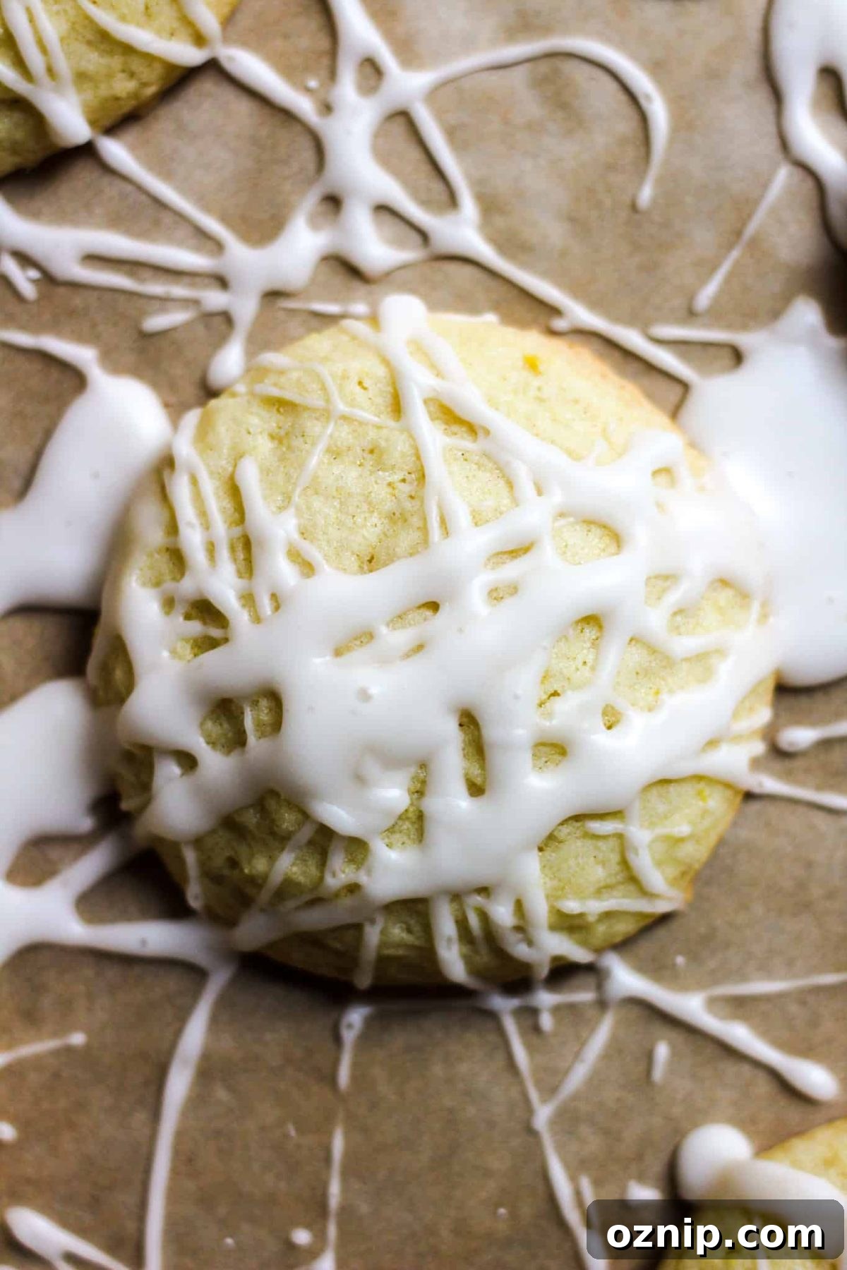 Chewy Citrus Sugar Cookies with Lemon Icing