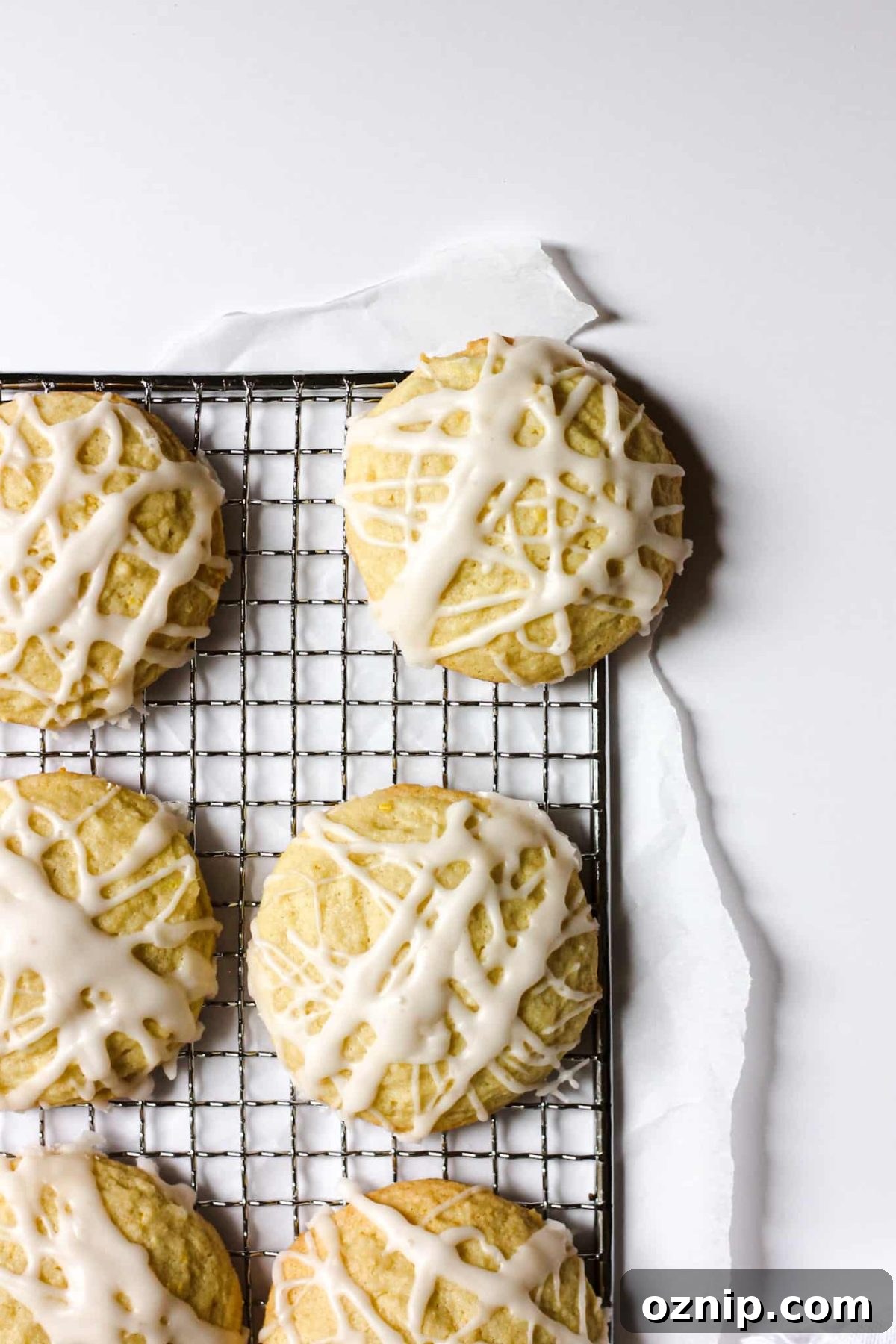 Chewy Citrus Sugar Cookies with Lemon Icing