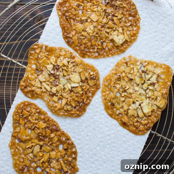 cooling Florentines on a rack.