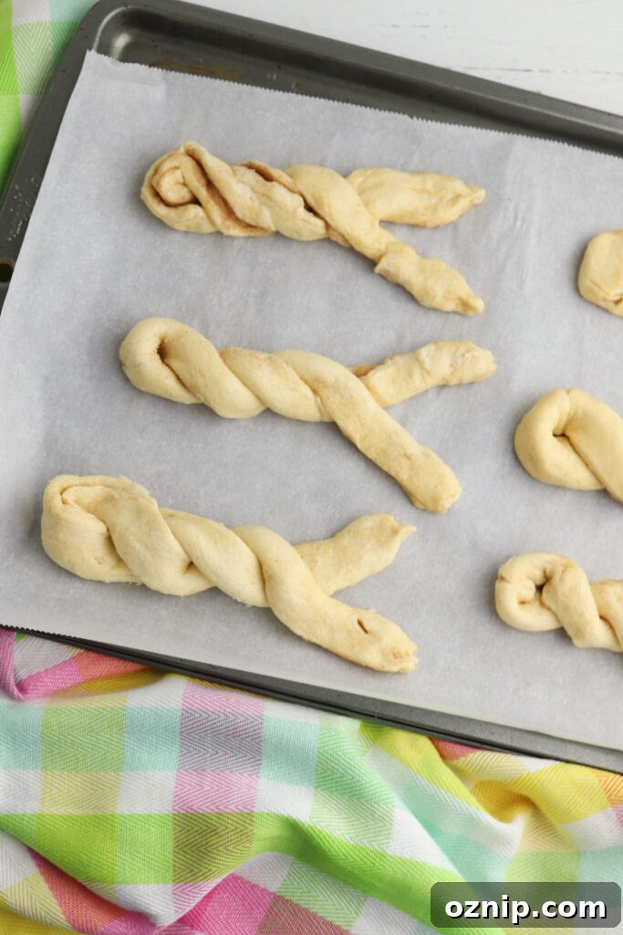 Baked twists cooling