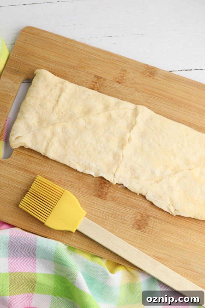 Preparing dough on a surface