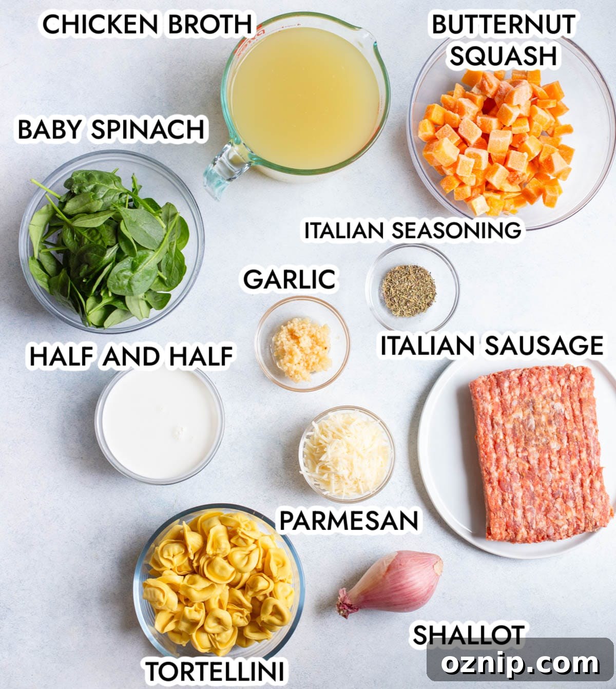 Ingredients for the soup