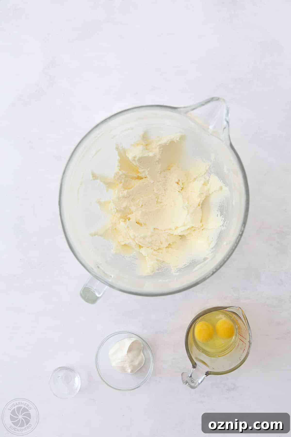 How to Make Watercolor Rose Sugar Cookies 9 Creamed butter and sugar after vanilla is added for sugar cookie dough.