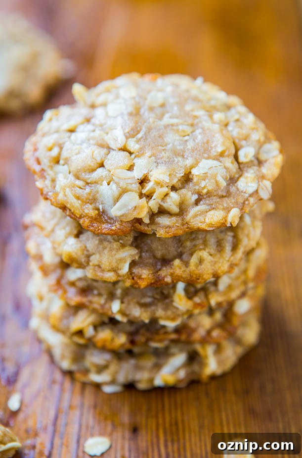 Stack of Anzac Biscuits