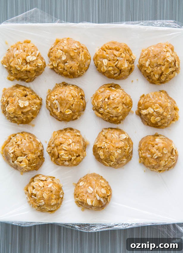 Freshly baked Anzac Biscuits