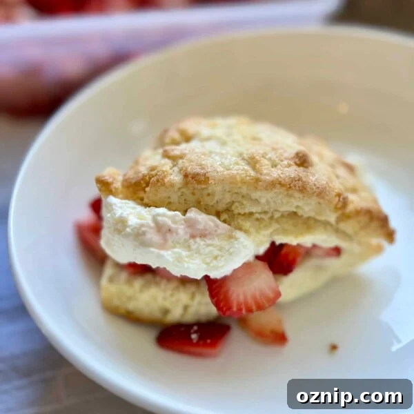 Sourdough strawberry shortcake