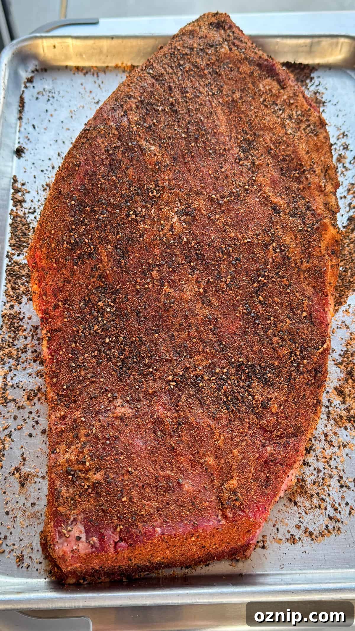 Seasoned brisket.