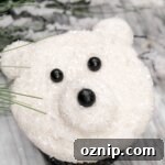 A single Polar Bear Cupcake
