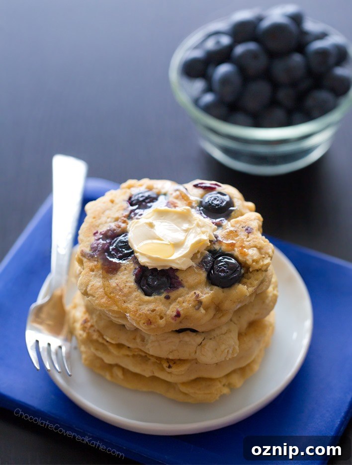 Easy Homemade Vegan Blueberry Pancakes Easy Homemade Vegan Blueberry Pancakes