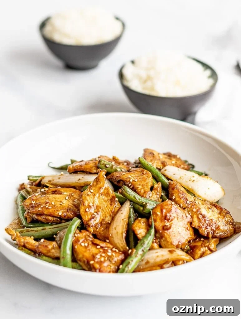 Panda Express String Bean Chicken Breast Copycat; chicken and green bean stir fry