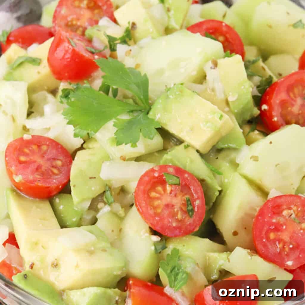 cucumber tomato salad with avocados salad recipe, memorial day menu