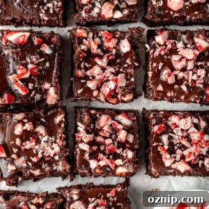 Chocolate peppermint brownies