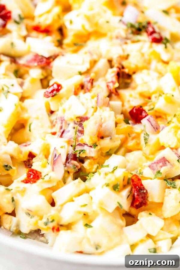 Tasty creamy egg salad. Quick and easy to prepare in no time.