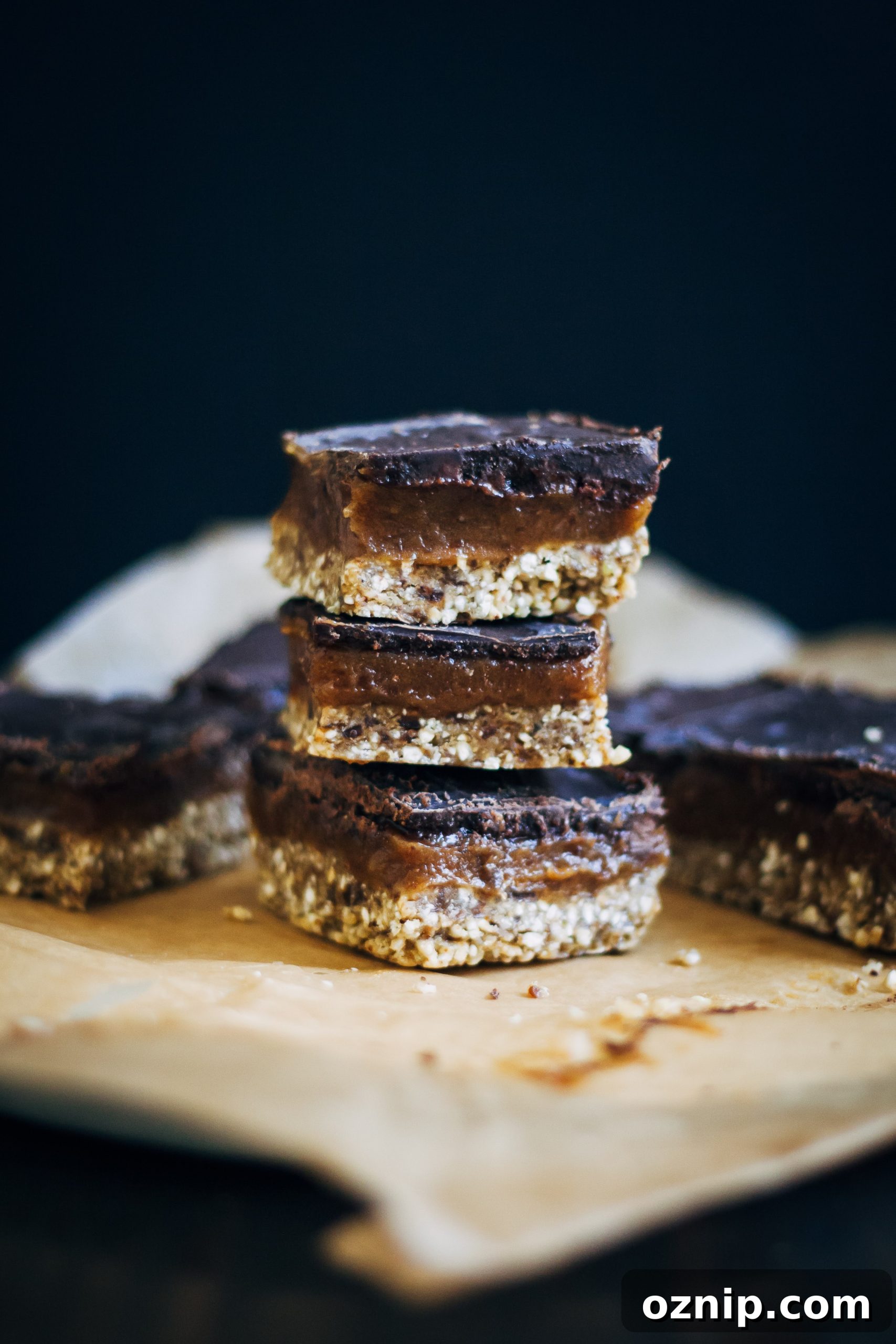 Raw Mocha Caramel Slice | Well and Full | #raw #vegan #recipe