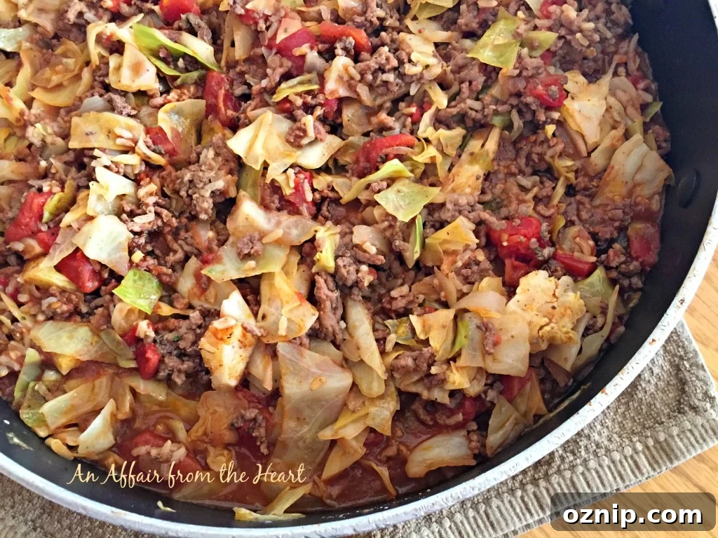 10 Savory Recipes from 2015 Worth Revisiting 8 Unstuffed Cabbage Roll Skillet - An Affair from the Heart