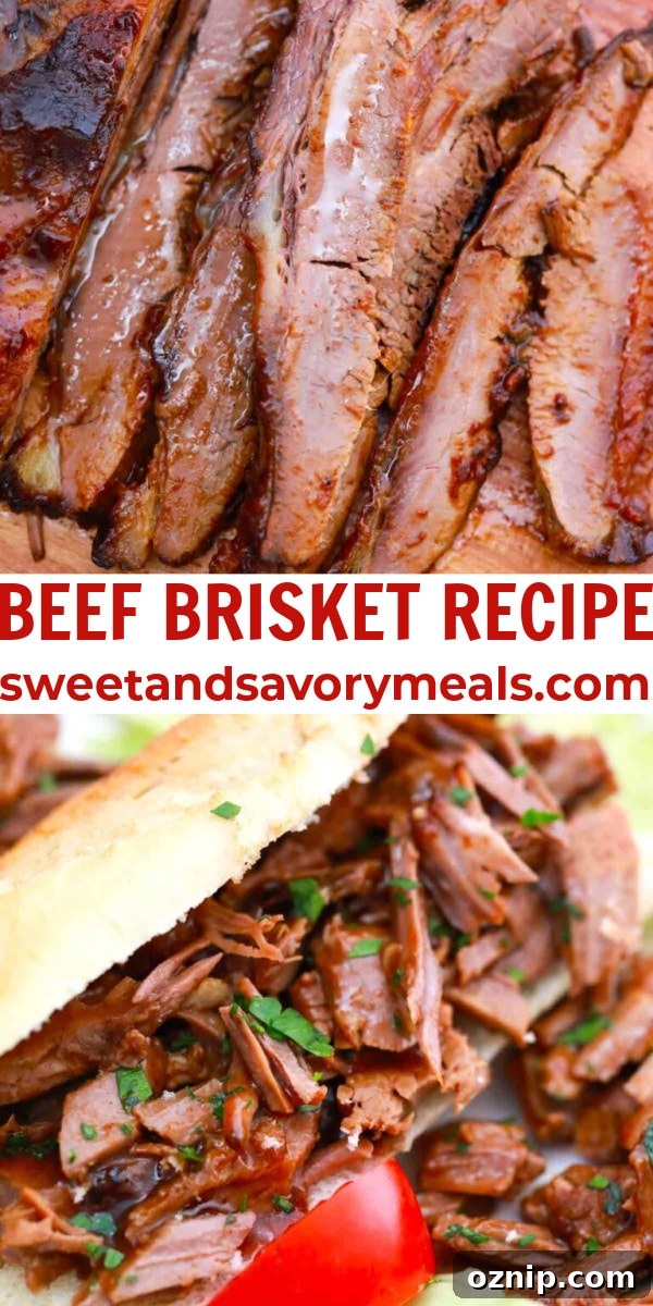 Tender Smoked Beef Brisket Recipe 17 easy beef brisket recipe pin