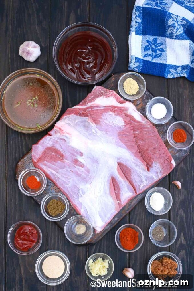 Tender Smoked Beef Brisket Recipe 3 beef brisket ingredients