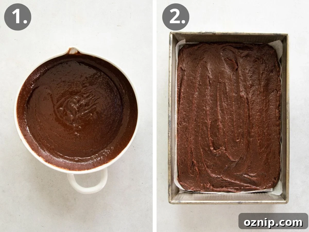 Fudgy Gluten-Free Birthday Brownies Recipe 5 steps to make the brownie batter and bake it.