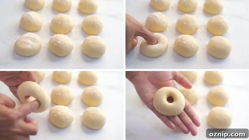 Fluffy Fried Doughnuts from Scratch 6 shaping doughnuts