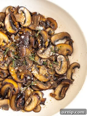 Slow Cooker Lasagna Recipe with Rich Meat Sauce 13 Sauteed mushrooms with garlic