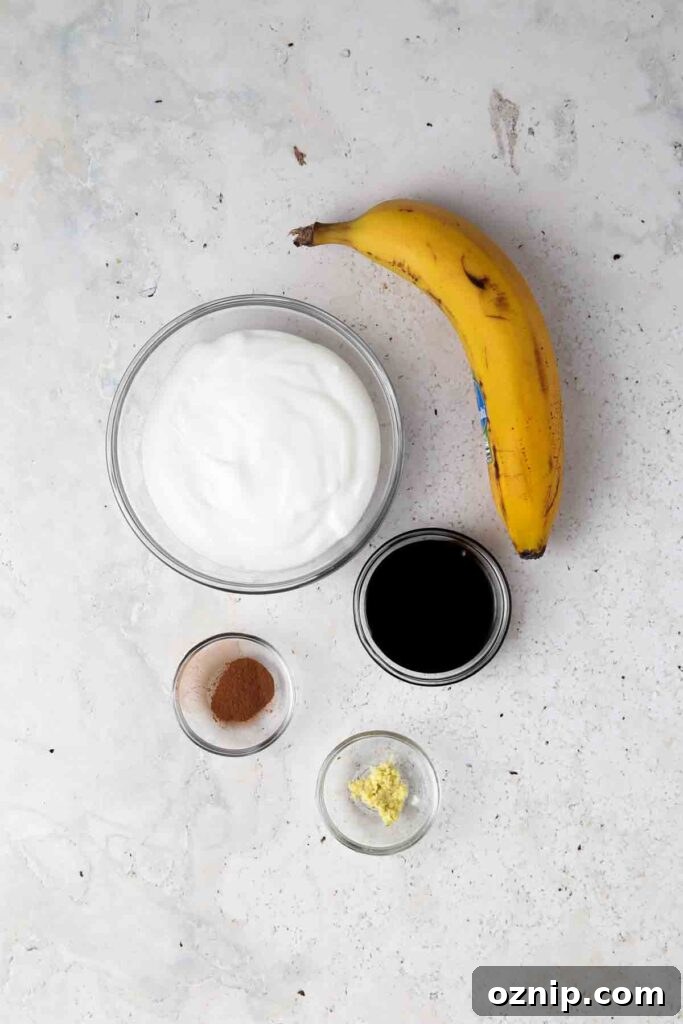 dairy free gingerbread smoothie 8 gingerbread smoothie ingredients laid out on a table