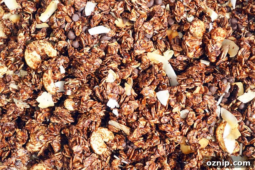 cashew chocolate granola