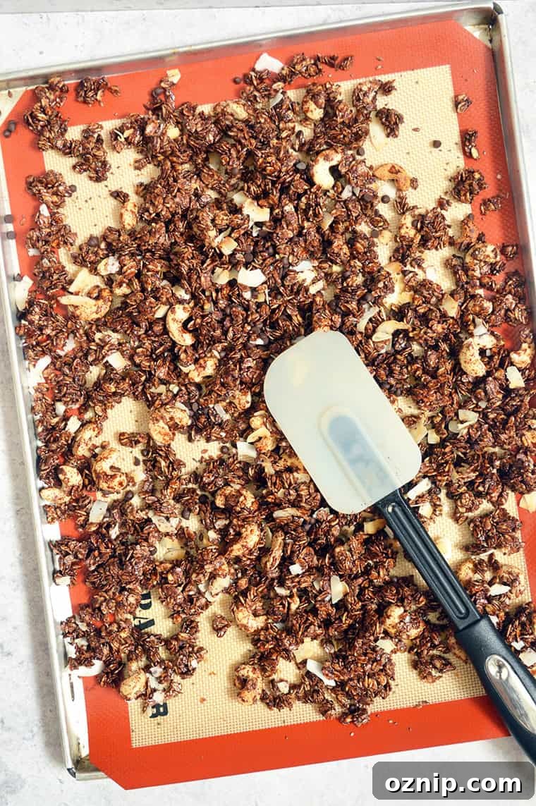 cashew chocolate granola