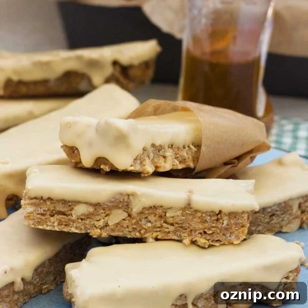 A stack of homemade sweet and salty peanut granola bars