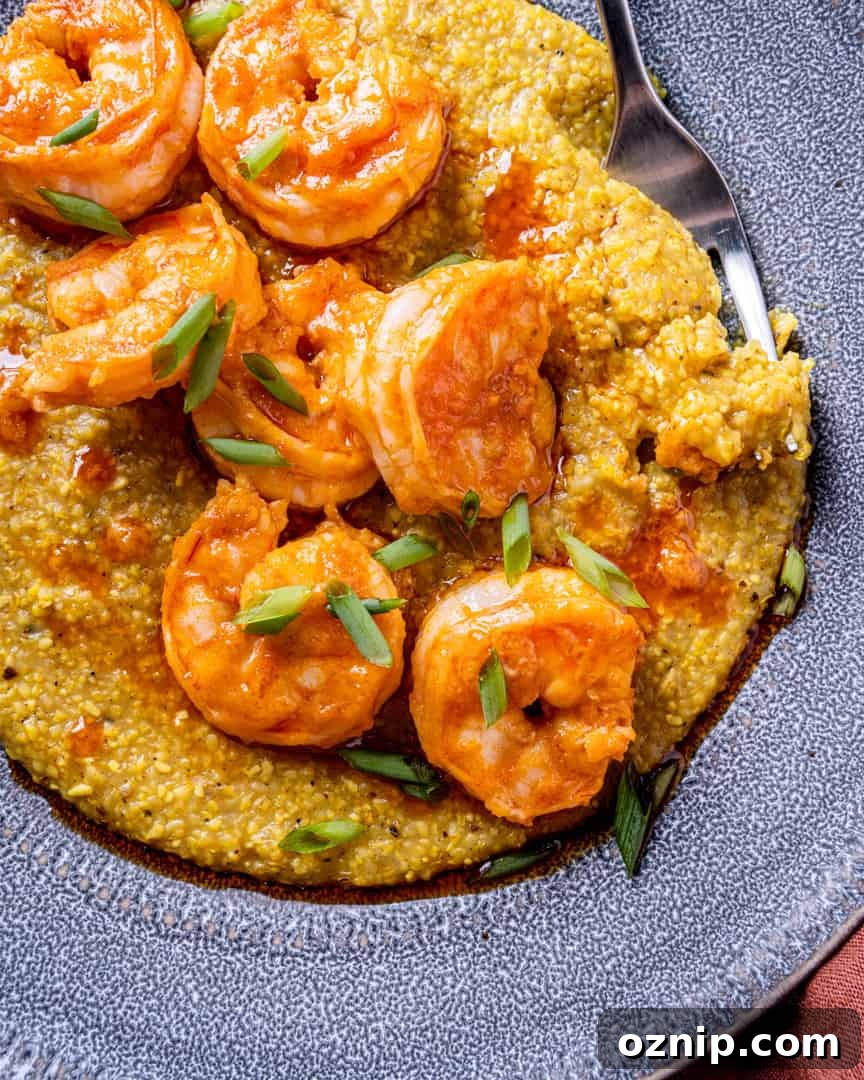 North African Spiced Shrimp and Grits