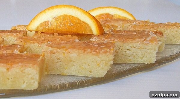Orange Brownies topped with orange slices Orange Brownies topped with orange slices
