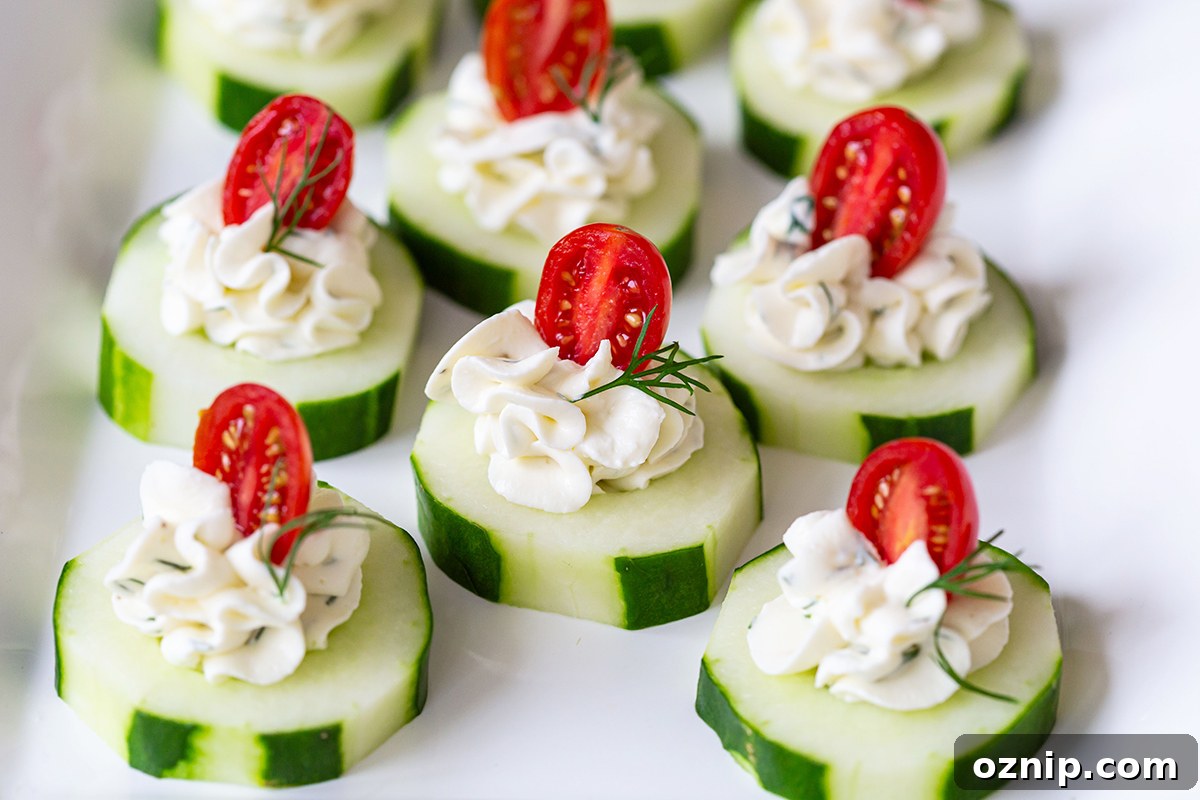 Cream Cheese Cucumber Bites Recipe 3 cucumber cream cheese bites