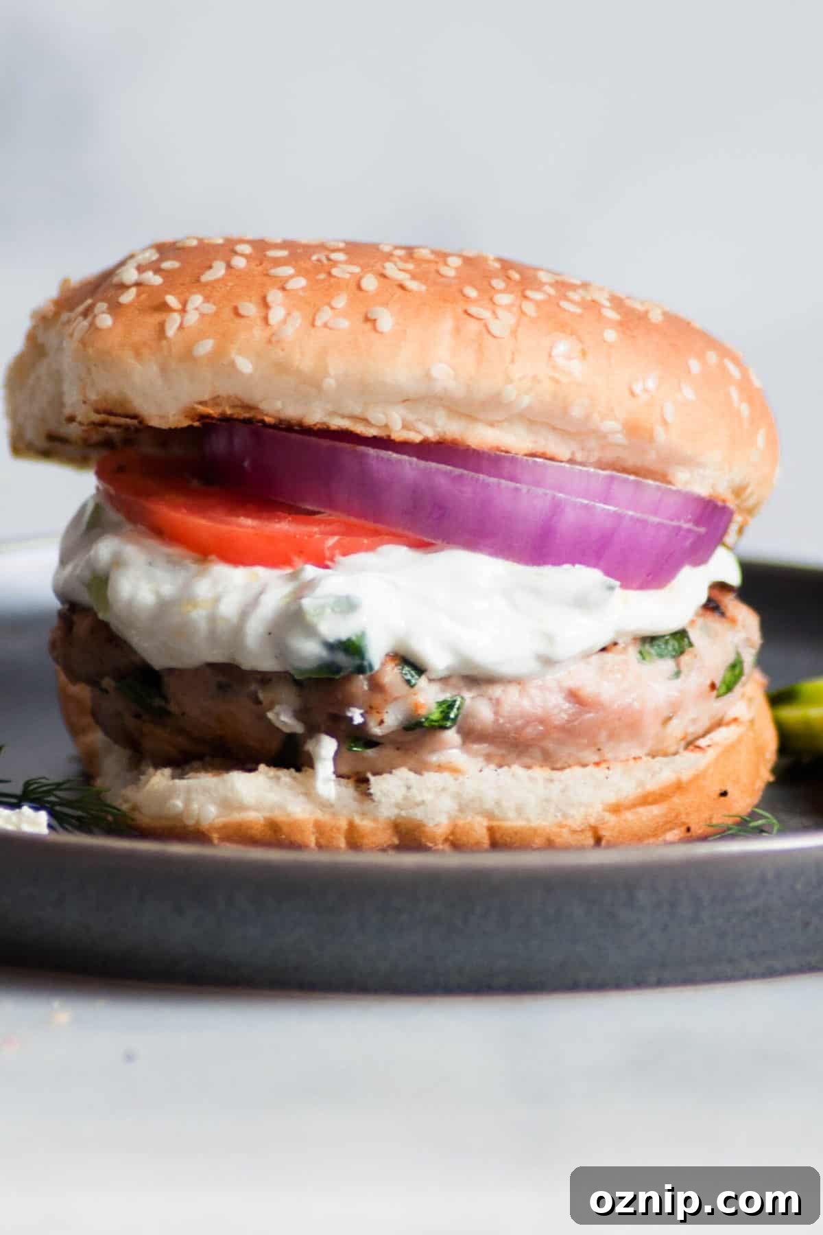 greek turkey burger