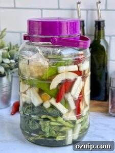 Quick Dongchimi: Radish Water Kimchi Recipe 12 Fermenting dongchimi showing bubbles