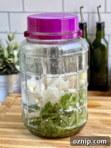 Quick Dongchimi: Radish Water Kimchi Recipe 7 Salted radishes in a jar