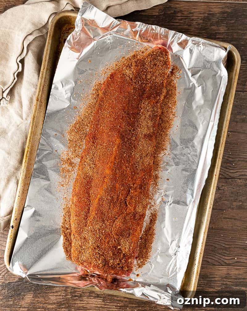 ribs covered with rib rub